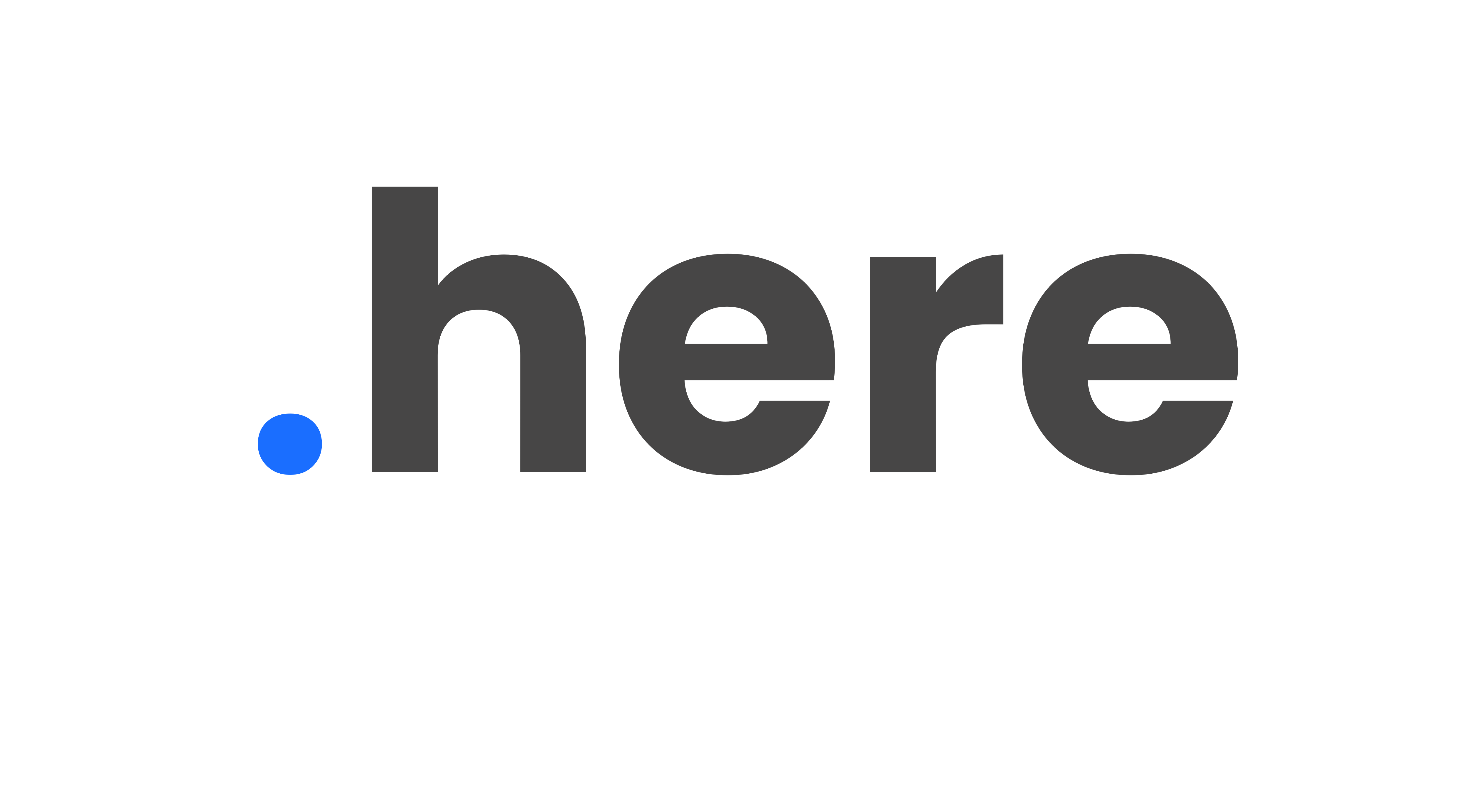 here tld logo